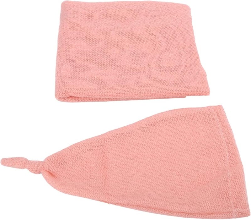 Newborn Baby Photography Hat Wrap Set Soft Knitting Mohair Accessories For Boys Girls - Image 5